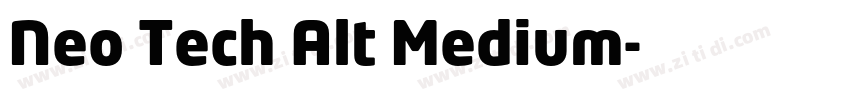 Neo Tech Alt Medium字体转换
